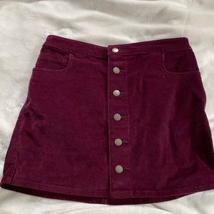 Burgundy Express Skirt, Size 4